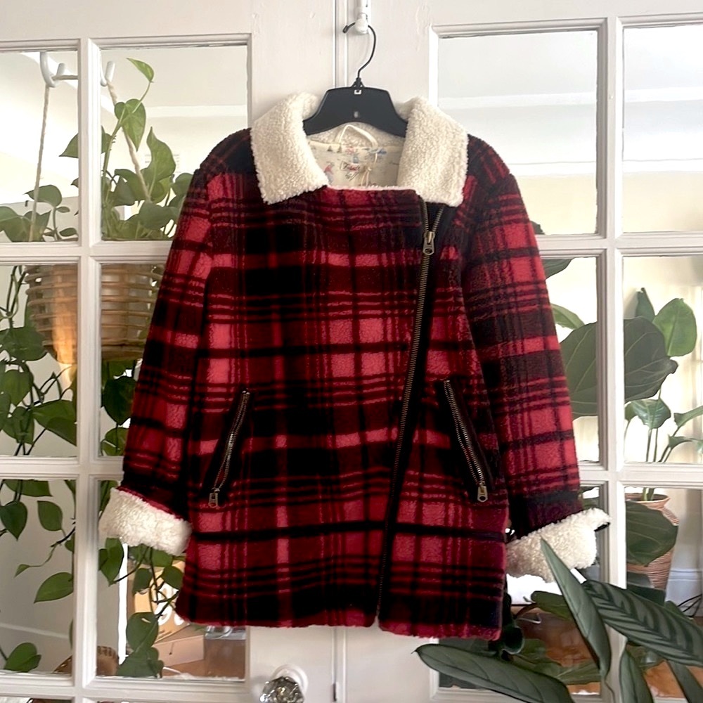 NWT Faherty Montana flannel coat in Holly Plaid size XS - Picture 3 of 9